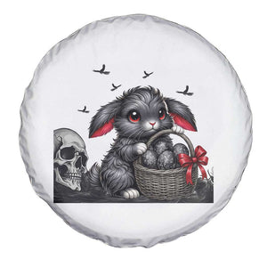 Gothic Easter Bunny Spare Tire Cover Dark Aesthetic Rabbit Gift TS12 Print Your Wear