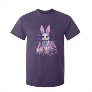 Cute Spooky Easter Bunny T Shirt For Kid Pastel Goth Rabbit Gift TS12 Purple Print Your Wear