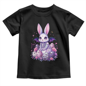 Cute Spooky Easter Bunny Toddler T Shirt Pastel Goth Rabbit Gift TS12 Black Print Your Wear