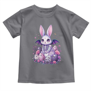 Cute Spooky Easter Bunny Toddler T Shirt Pastel Goth Rabbit Gift TS12 Charcoal Print Your Wear