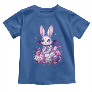 Cute Spooky Easter Bunny Toddler T Shirt Pastel Goth Rabbit Gift TS12 Royal Blue Print Your Wear