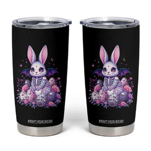 Cute Spooky Easter Bunny Tumbler Cup Pastel Goth Rabbit Gift TS12 Black Print Your Wear