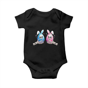 Gothic Easter Gift Baby Onesie Skeleton Hands Holding Easter Eggs TS12 Black Print Your Wear