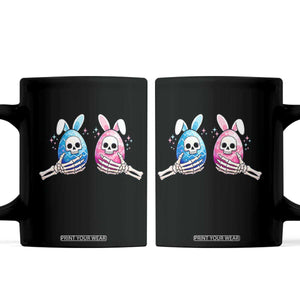 Gothic Easter Gift Coffee Mug Skeleton Hands Holding Easter Eggs TS12 Black Print Your Wear
