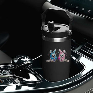 Gothic Easter Gift Flip Straw Tumbler Skeleton Hands Holding Easter Eggs TS12 Print Your Wear