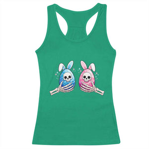 Gothic Easter Gift Racerback Tank Top Skeleton Hands Holding Easter Eggs TS12 Irish Green Print Your Wear