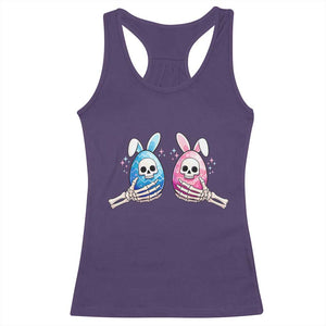 Gothic Easter Gift Racerback Tank Top Skeleton Hands Holding Easter Eggs TS12 Purple Print Your Wear