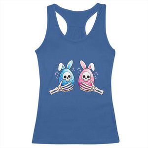 Gothic Easter Gift Racerback Tank Top Skeleton Hands Holding Easter Eggs TS12 Royal Blue Print Your Wear