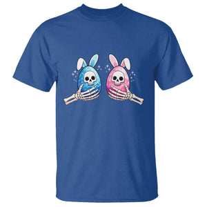 Gothic Easter Gift T Shirt Skeleton Hands Holding Easter Eggs TS12 Royal Blue Print Your Wear