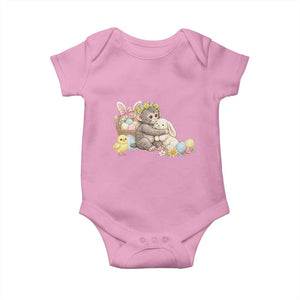 Cute Punch Baby Monkey Easter Baby Onesie Funny Animal Gift TS12 Light Pink Print Your Wear