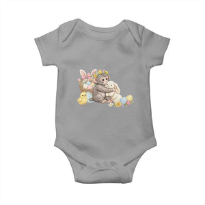 Cute Punch Baby Monkey Easter Baby Onesie Funny Animal Gift TS12 Sport Gray Print Your Wear