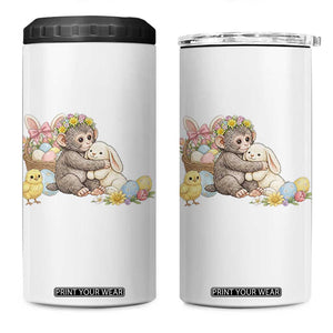 Cute Punch Baby Monkey Easter 4 in 1 Can Cooler Tumbler Funny Animal Gift TS12 One Size: 16 oz White Print Your Wear