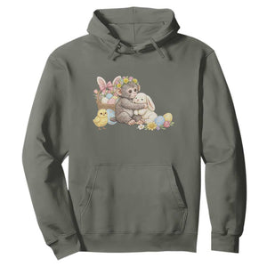 Cute Punch Baby Monkey Easter Hoodie Funny Animal Gift TS12 Military Green Print Your Wear