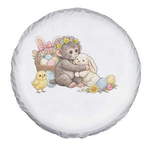 Cute Punch Baby Monkey Easter Spare Tire Cover Funny Animal Gift TS12 Print Your Wear