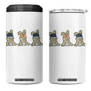 Camo Easter Bunny 4 in 1 Can Cooler Tumbler Funny Hunter Easter Gift TS12 One Size: 16 oz White Print Your Wear