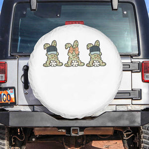 Camo Easter Bunny Spare Tire Cover Funny Hunter Easter Gift TS12 No hole White Print Your Wear