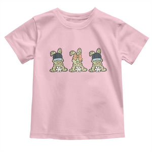 Camo Easter Bunny Toddler T Shirt Funny Hunter Easter Gift TS12 Light Pink Print Your Wear