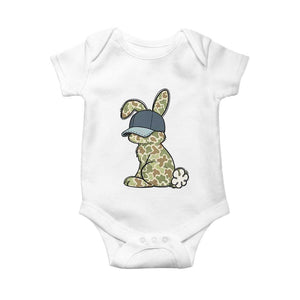 Camouflage Bunny Baby Onesie Funny Hunter Easter Gift TS12 White Print Your Wear