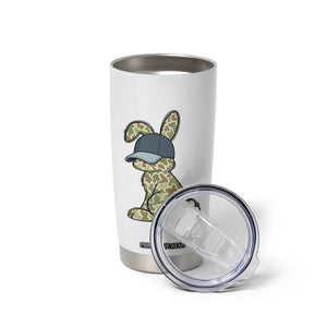 Camouflage Bunny Tumbler Cup Funny Hunter Easter Gift TS12 Print Your Wear