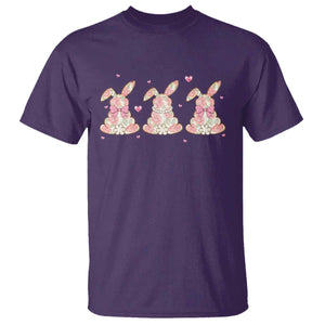 Floral Bunny Easter T Shirt Shabby Chic Rose Pattern TS12 Purple Print Your Wear