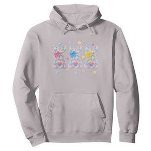 Faux Yarn Easter Bunny Effect Printed Hoodie Coquette Aesthetic Gift TS12 Ice Gray Print Your Wear
