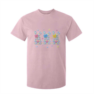 Faux Yarn Easter Bunny Effect Printed T Shirt For Kid Coquette Aesthetic Gift TS12 Light Pink Print Your Wear