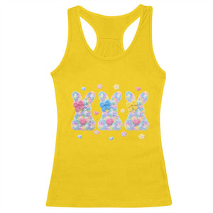 Faux Yarn Easter Bunny Effect Printed Racerback Tank Top Coquette Aesthetic Gift TS12 Daisy Print Your Wear