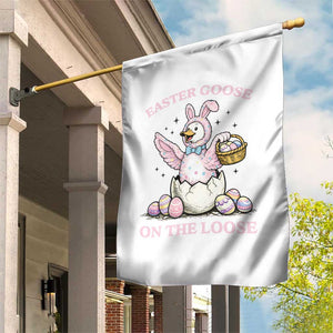 Easter Goose On The Loose Garden Flag Funny Easter Egg Hunt Gift TS12 Print Your Wear