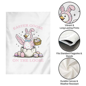 Easter Goose On The Loose Garden Flag Funny Easter Egg Hunt Gift TS12 Print Your Wear