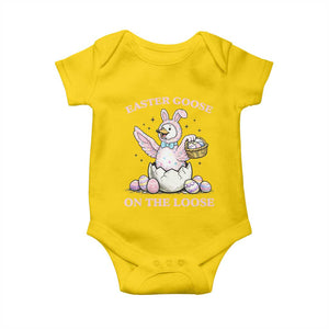 Easter Goose On The Loose Baby Onesie Funny Easter Egg Hunt Gift TS12 Daisy Print Your Wear