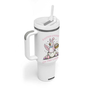 Easter Goose On The Loose Tumbler With Handle Funny Easter Egg Hunt Gift TS12 Print Your Wear