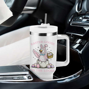 Easter Goose On The Loose Tumbler With Handle Funny Easter Egg Hunt Gift TS12 Print Your Wear