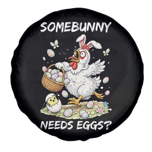 Funny Easter Chicken Bunny Ears Spare Tire Cover Somebunny Needs Eggs TS12 Print Your Wear