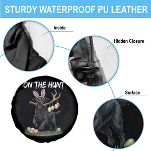 Funny Easter Hunting Dog Spare Tire Cover Labrador Bunny Ears On The Hunt TS12 Print Your Wear