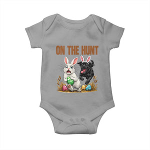 Funny Easter Labrador Bunny Ears Baby Onesie On The Hunt TS12 Sport Gray Print Your Wear