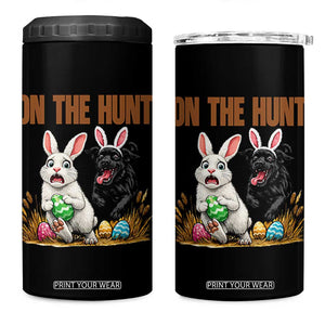 Funny Easter Labrador Bunny Ears 4 in 1 Can Cooler Tumbler On The Hunt TS12 One Size: 16 oz Black Print Your Wear