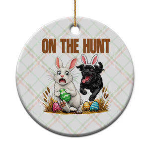Funny Easter Labrador Bunny Ears Ceramic Ornament On The Hunt TS12 1pc Christmas Plaid Print Your Wear