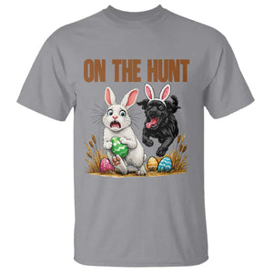 Funny Easter Labrador Bunny Ears T Shirt On The Hunt TS12 Sport Gray Print Your Wear