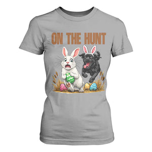 Funny Easter Labrador Bunny Ears T Shirt For Women On The Hunt TS12 Sport Gray Print Your Wear