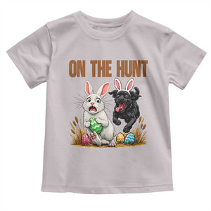 Funny Easter Labrador Bunny Ears Toddler T Shirt On The Hunt TS12 Ice Gray Print Your Wear