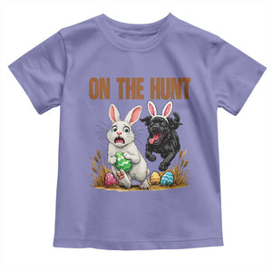 Funny Easter Labrador Bunny Ears Toddler T Shirt On The Hunt TS12 Violet Print Your Wear