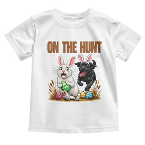 Funny Easter Labrador Bunny Ears Toddler T Shirt On The Hunt TS12 White Print Your Wear