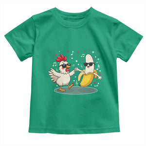 Funny Banana Chicken Dance Toddler T Shirt Chaos Dance Meme Graphic TS12 Irish Green Print Your Wear
