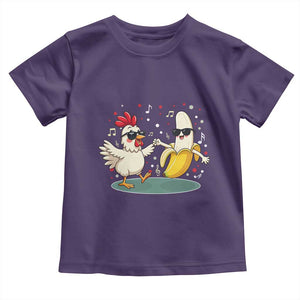 Funny Banana Chicken Dance Toddler T Shirt Chaos Dance Meme Graphic TS12 Purple Print Your Wear