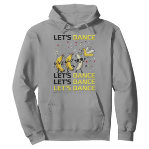 Funny Dancing Banana Hoodie Lets Dance Silly Meme Graphic TS12 Sport Gray Print Your Wear