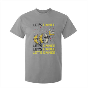 Funny Dancing Banana T Shirt For Kid Lets Dance Silly Meme Graphic TS12 Sport Gray Print Your Wear