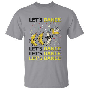 Funny Dancing Banana T Shirt Lets Dance Silly Meme Graphic TS12 Sport Gray Print Your Wear