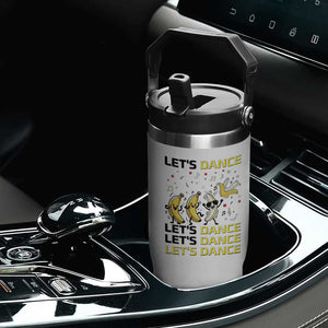 Funny Dancing Banana Flip Straw Tumbler Lets Dance Silly Meme Graphic TS12 Print Your Wear