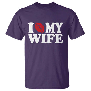 Funny Marriage Gift T Shirt I Love My Wife TS12 Purple Print Your Wear
