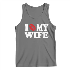 Funny Marriage Gift Tank Top I Love My Wife TS12 Black Heather Print Your Wear